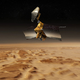 Illustration for article titled Reconnaissance Orbiter Captures Live North Pole Avalanche on Mars